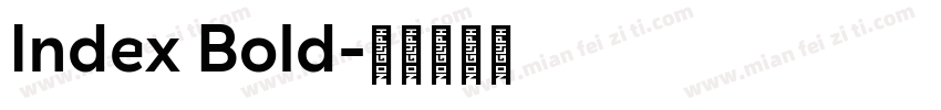 Index Bold字体转换